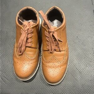 Unlisted Tan Kids Wingtip Lace-Up Shoes